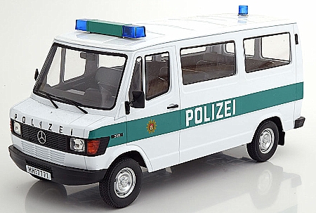 Modell Mercedes-Benz  208D Bus  Polizei Hamburg 1988