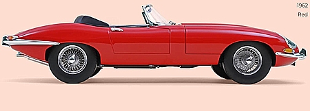 Modell Jaguar E-Type Roadster 1962